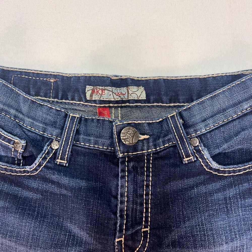 BKE Drew‎ Denim Shorts Dark Wash Stretch Casual Everyday Womens Size 26 - Picture 3 of 8